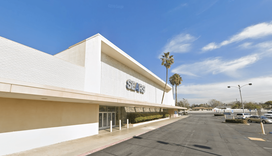 The former Sears building on Arlington Avenue in Riverside is seen in a Google Maps Street View image.