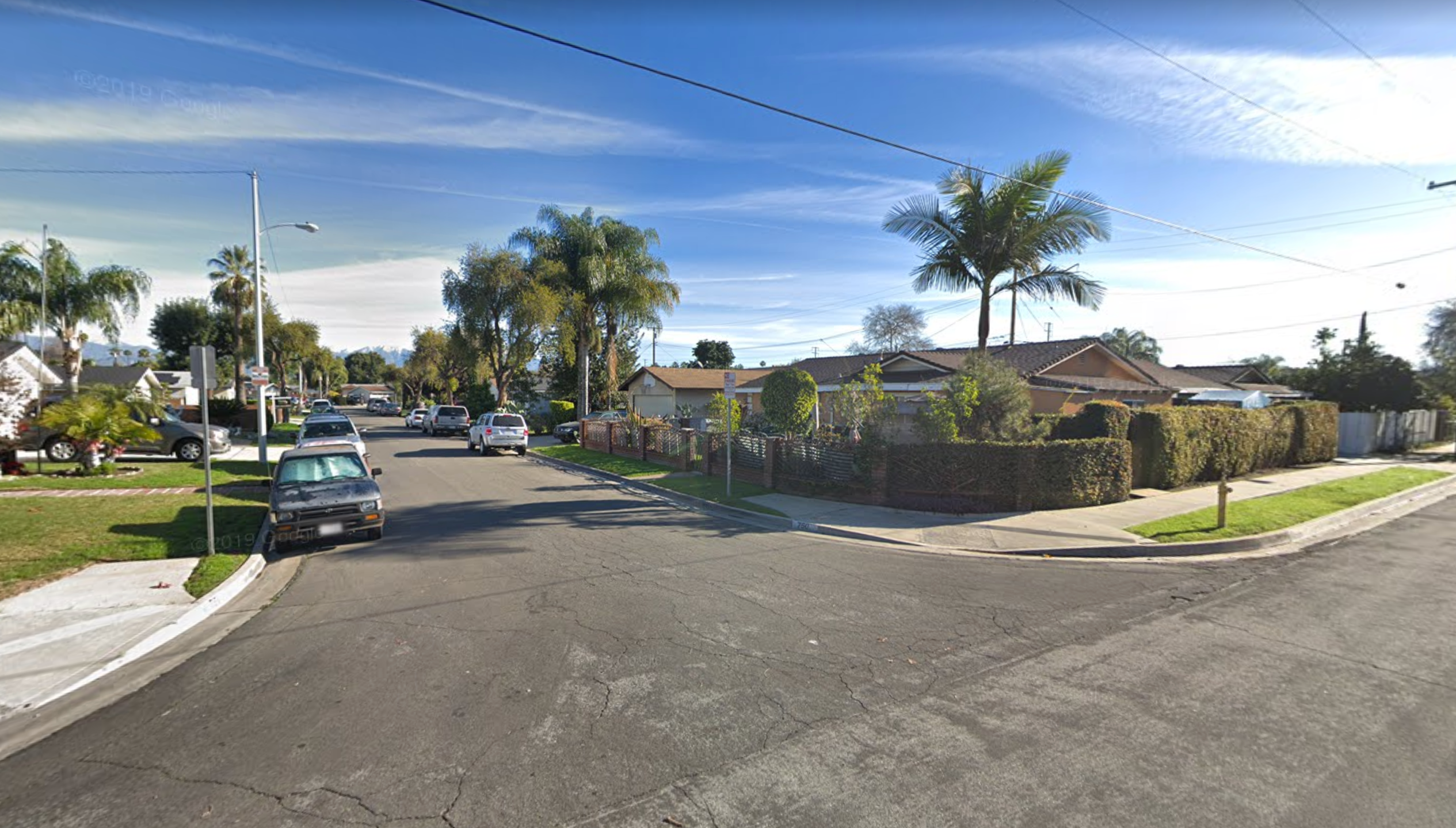 The intersection of Giordano Street and Glenshaw Drive in the West Puente Valley area of the San Gabriel Valley is seen in a Google Maps Street View image.