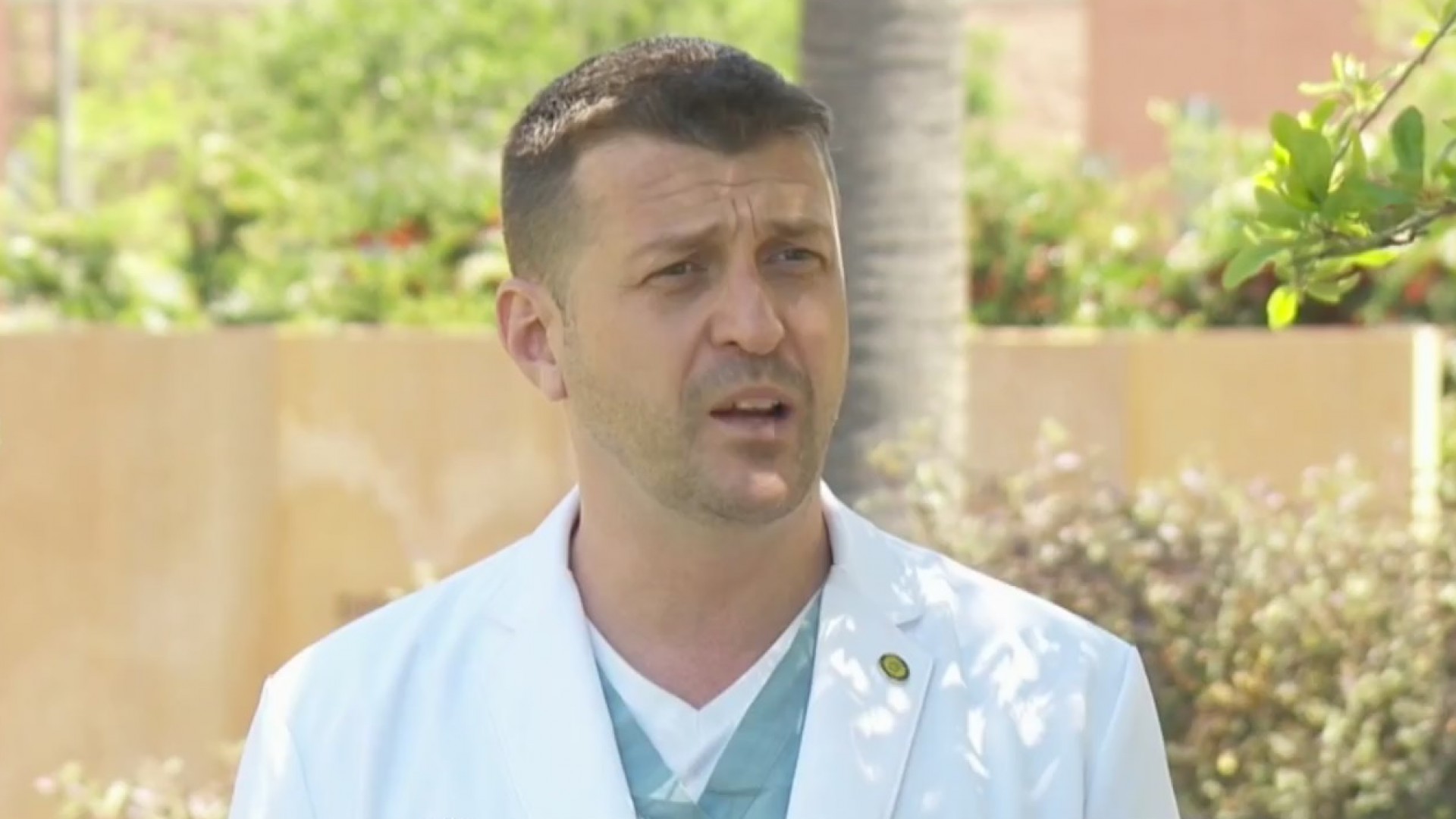 A University of California, Irvine doctor who worked on the front lines of the COVID-19 outbreak in New York City speaks to KTLA on April 27, 2020. (KTLA)