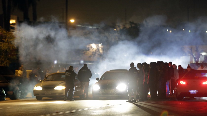 From Southern California to the Bay Area, racers have been challenging one another at dangerous speeds, often with fatal results. (Lawrence K. Ho / Los Angeles Times)