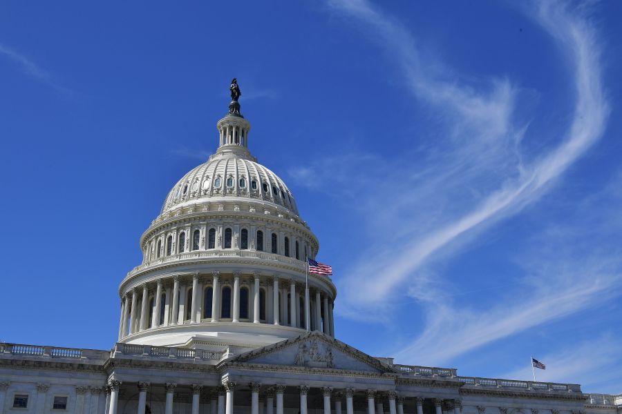 The dome of the US Capitol is seen in Washington, DC on March 27, 2019. (MANDEL NGAN/AFP/Getty Images)