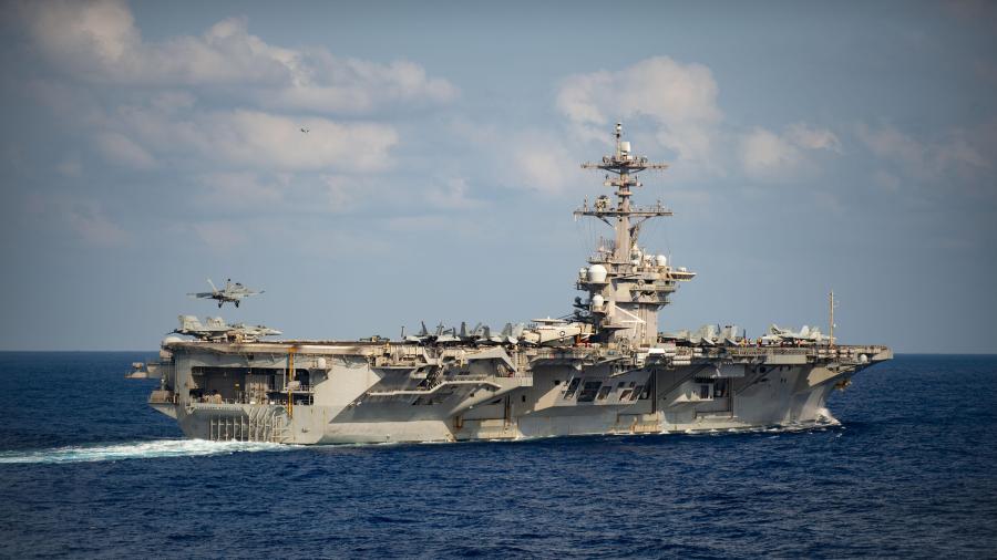 The USS Theodore Roosevelt is seen in an undated photo (U.S. Navy photo by Mass Communication Specialist 3rd Class Nicholas V. Huynh/Released)