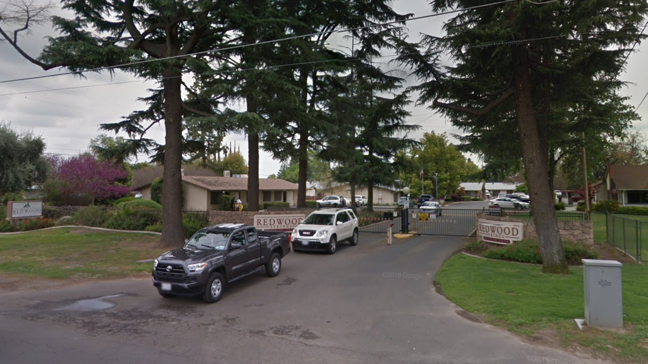 The Redwood Springs Healthcare Center in Visalia is seen in a Google Maps Street View image.