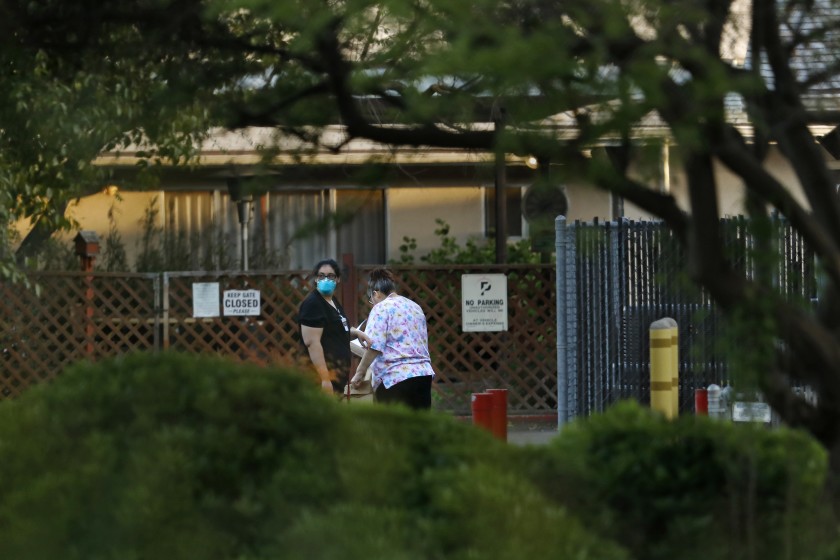 Redwood Springs Healthcare Center in Visalia in an undated photo. (Genaro Molina / Los Angeles Times)