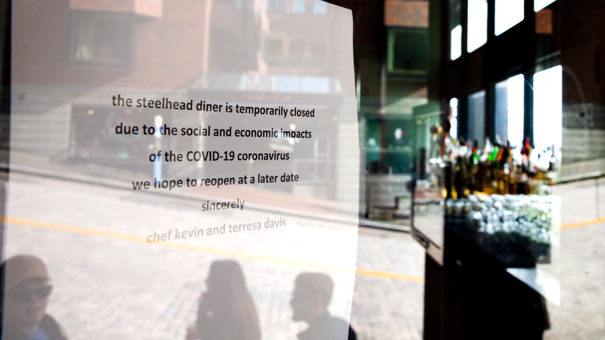 The Steelhead Diner is closed on March 8, 2020 in Seattle, Washington. (Karen Ducey/Getty Images)