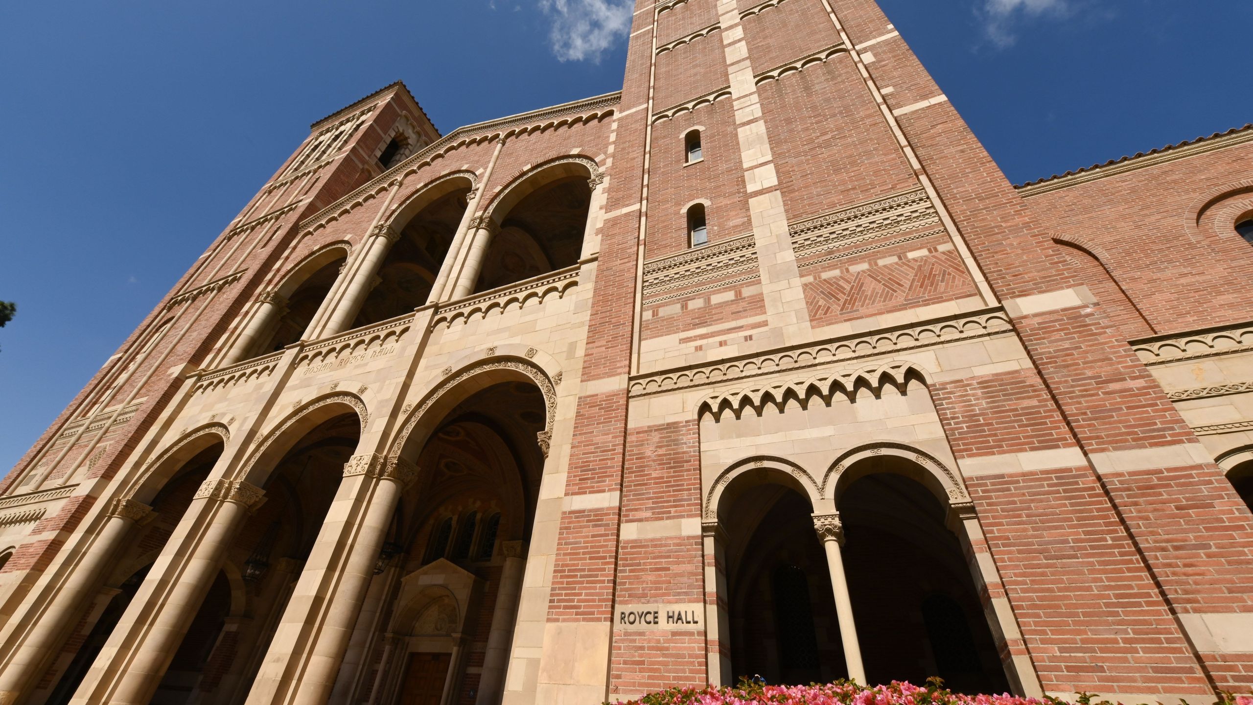 Royce Hall on the campus of University of California Los Angeles is seen on March 11, 2020. (ROBYN BECK/AFP via Getty Images)