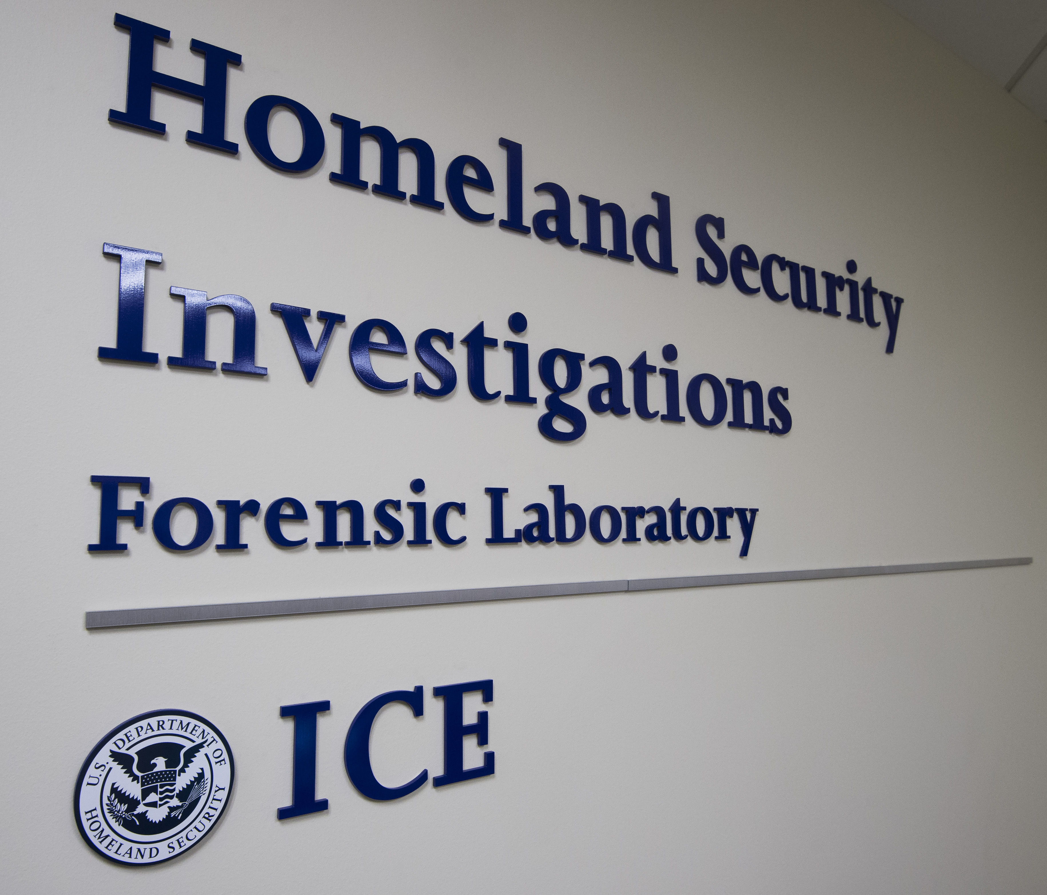 The Homeland Security Investigation Forensic Laboratory is seen in Tyson Corner, Virginia on July 20, 2016. (PAUL J. RICHARDS/AFP via Getty Images)