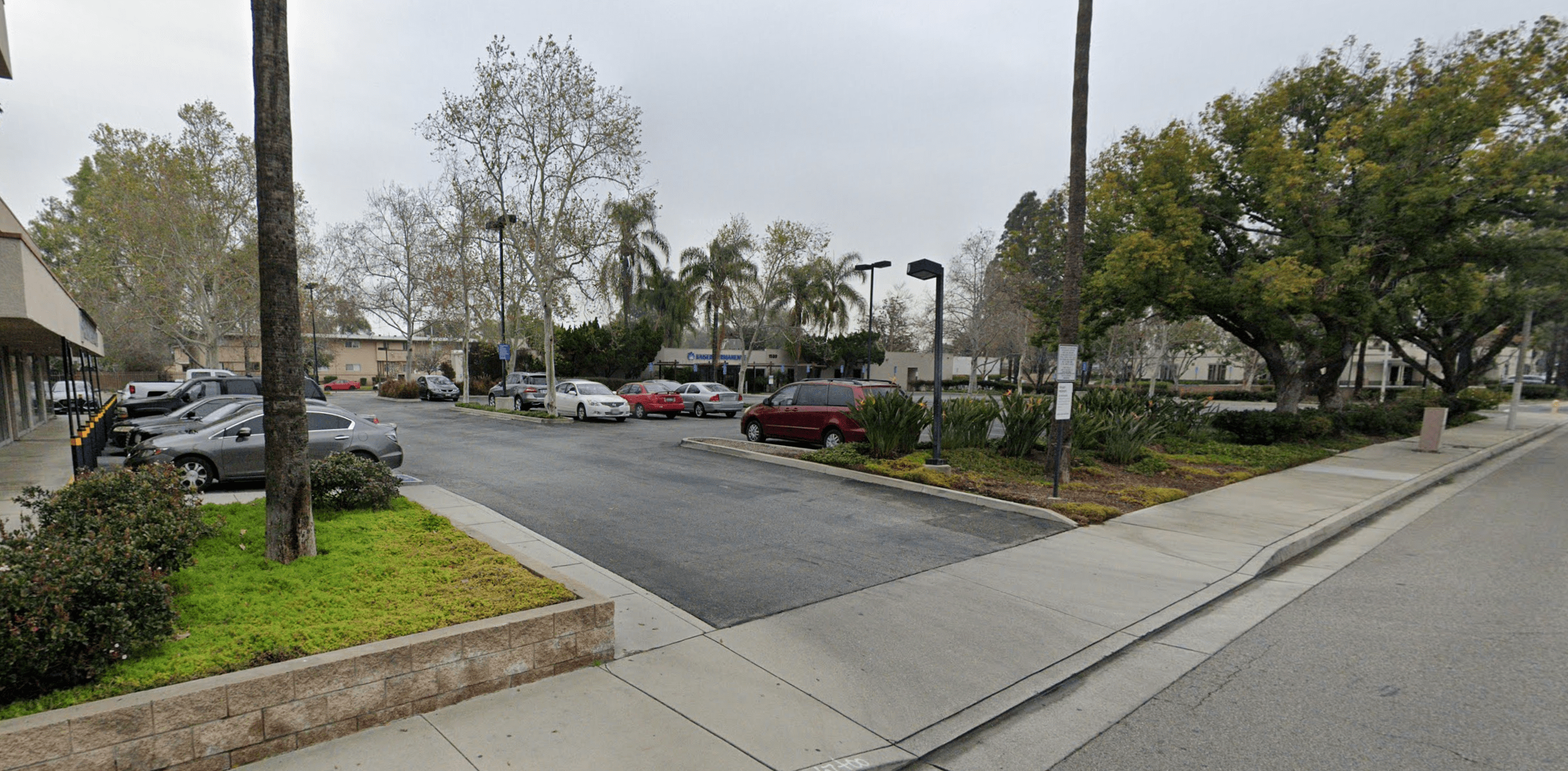 The 2100 block of West Garvey Avenue North in West Covina is seen in a Google Maps street view image.