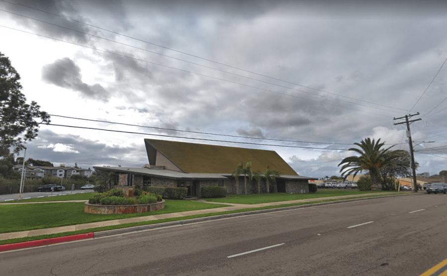 A Google Map images shows the Hilltop Tabernacle Church in Chula Vista.