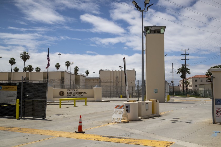 The Terminal Island facility in San Pedro is one of two prisons targeted in a pair of lawsuits.(Allen J. Schaben / Los Angeles Times)