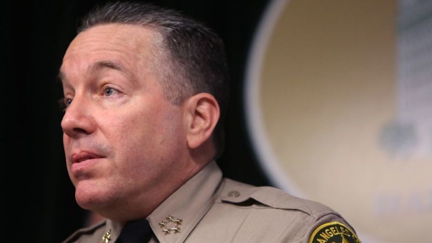 L.A. County Sheriff Alex Villanueva is seen in an undated photo. (Dania Maxwell / Los Angeles Times)