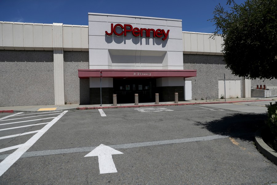 A view of a temporarily closed JCPenney store at The Shops at Tanforan Mall on May 15, 2020 in San Bruno, California. (Justin Sullivan/Getty Images)