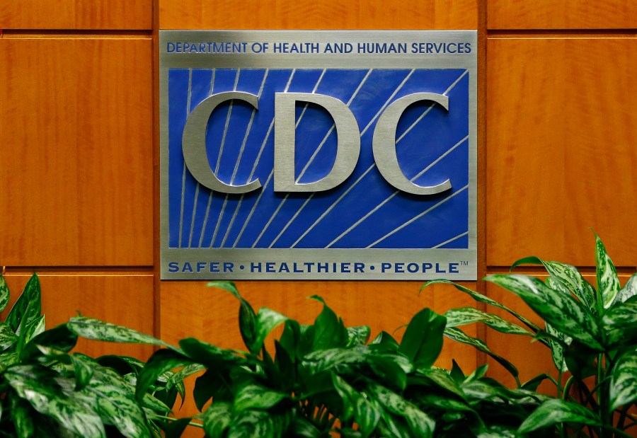 A podium with the logo for the Centers for Disease Control and Prevention at the Tom Harkin Global Communications Center on October 5, 2014, in Atlanta, Georgia. (Kevin C. Cox/Getty Images)