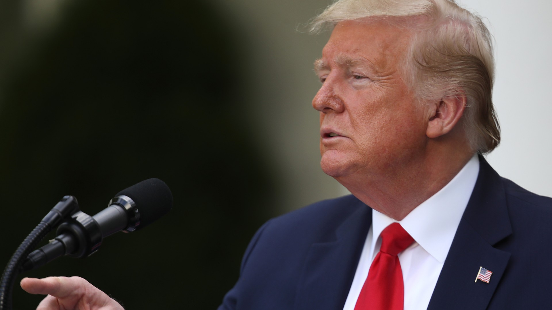 U.S. President Donald Trump makes remarks in the Rose Garden at the White House on May 26, 2020 in Washington, DC. (Win McNamee/Getty Images)