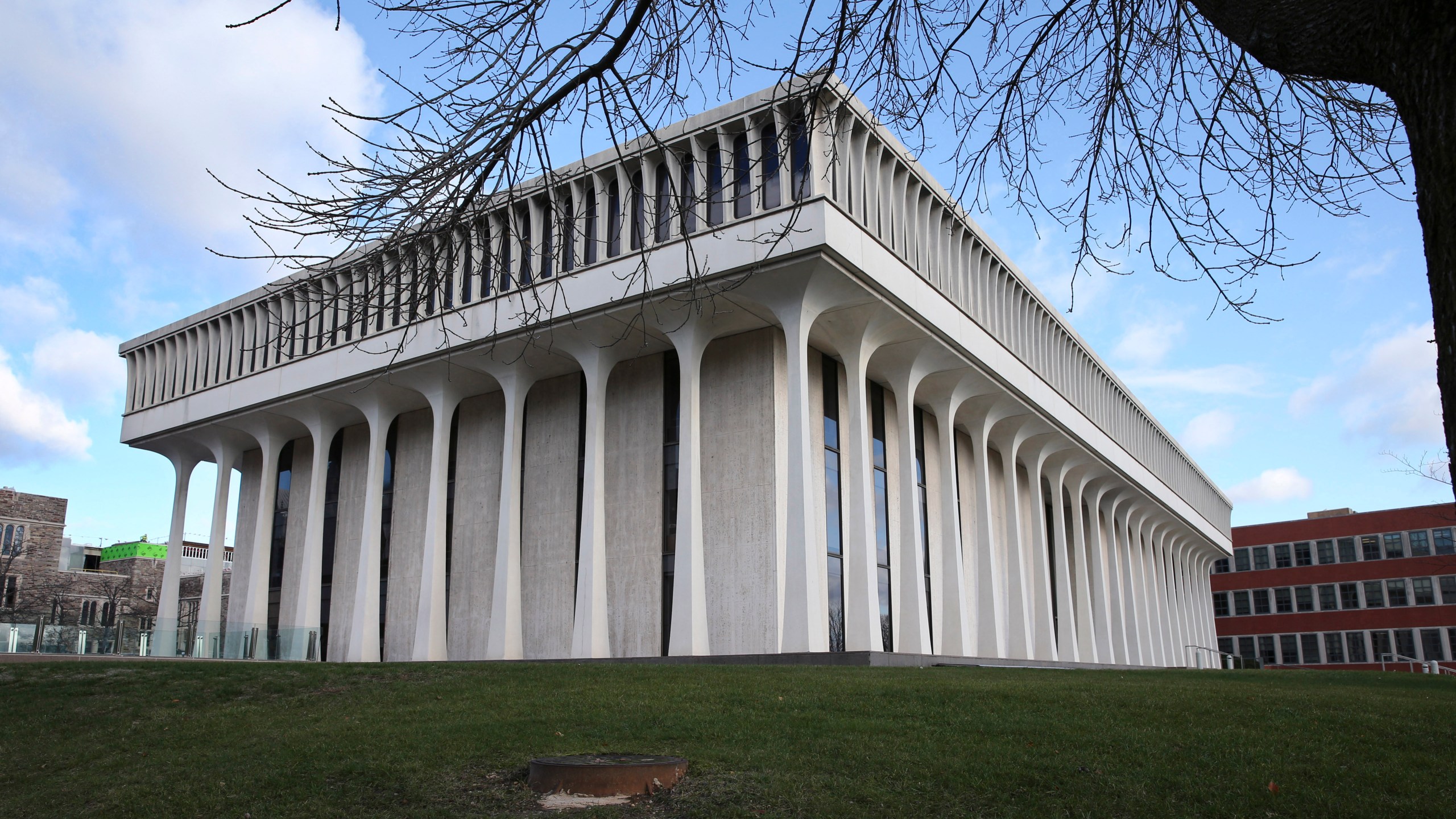 The Woodrow Wilson School of Public and International Affairs at Princeton University is seen in an undated file photo. (AP Photo/Mel Evans,file)