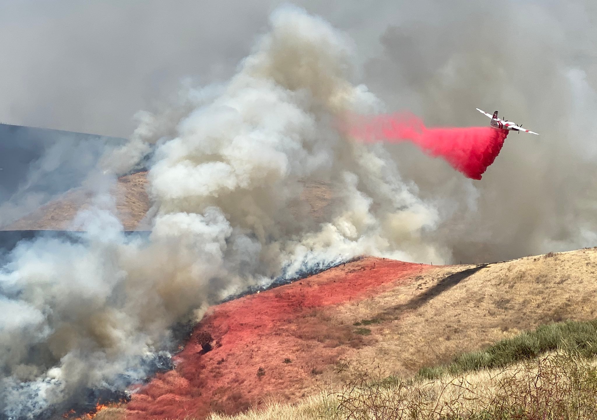 The Santa Barbara County Fire Department tweeted this photo of the Drum Fire on June 14, 2020.