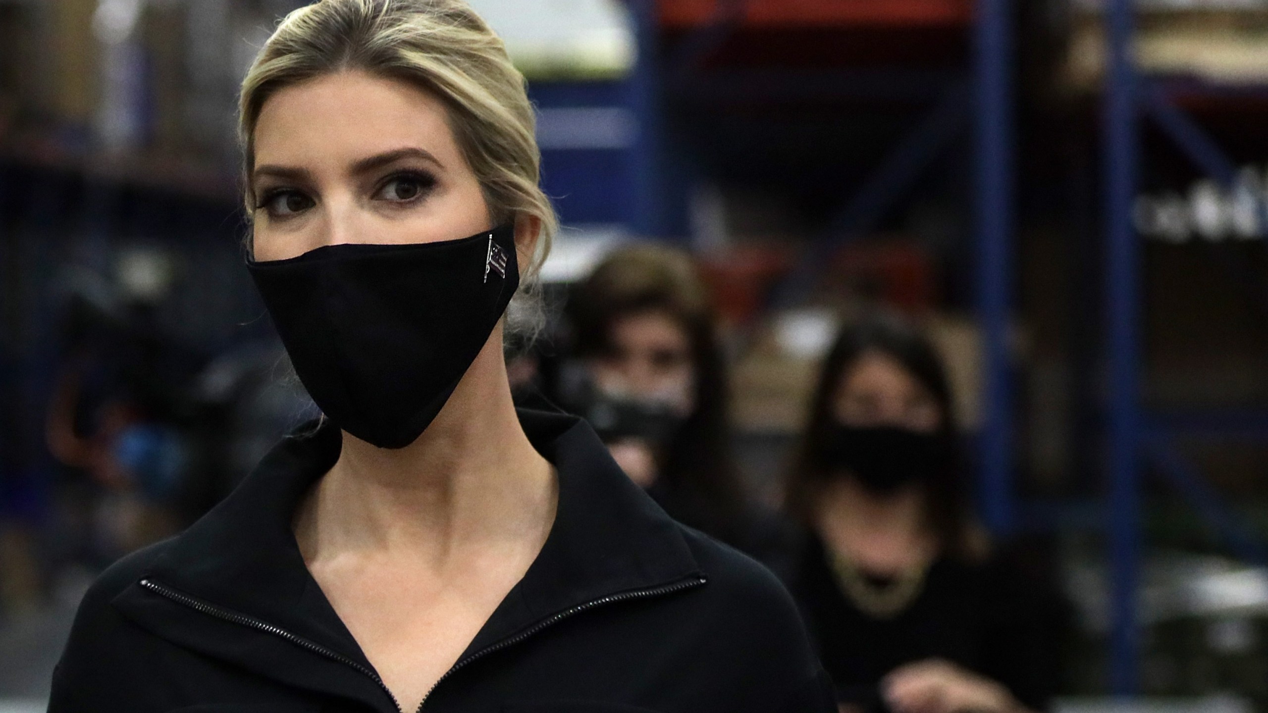 Ivanka Trump, first daughter and adviser to President Donald Trump, tours the distribution center of Coastal Sunbelt Produce May 15, 2020, in Laurel, Maryland. (Alex Wong/Getty Images)