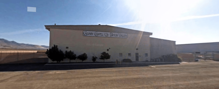 Calvary Chapel Dayton Valley in Nevada is seen in an undated photo from Google Maps street view.