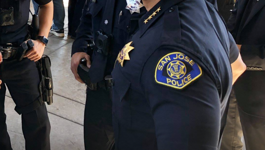 San Jose Police Department officers are seen in this undated photo shared by the department.