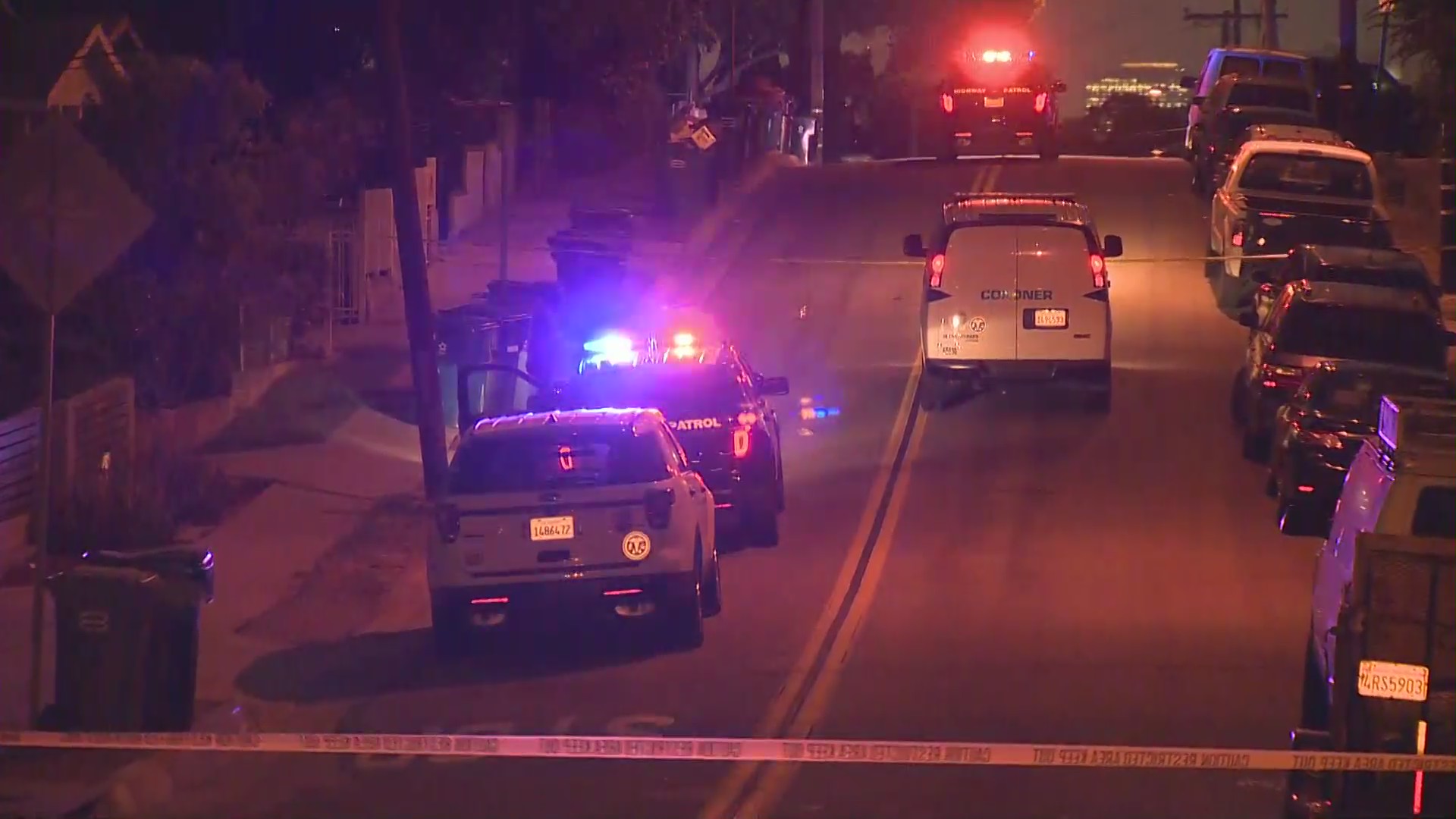 Authorities investigate a fatal hit-and-run crash in the unincorporated City Terrace community on June 19, 2020. (KTLA)