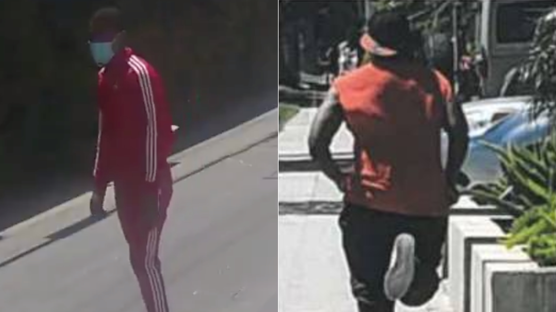 Two men accused in a string of sexual batteries in Palms and Venice are seen in images released June 17, 2020, by the Los Angeles Police Department.