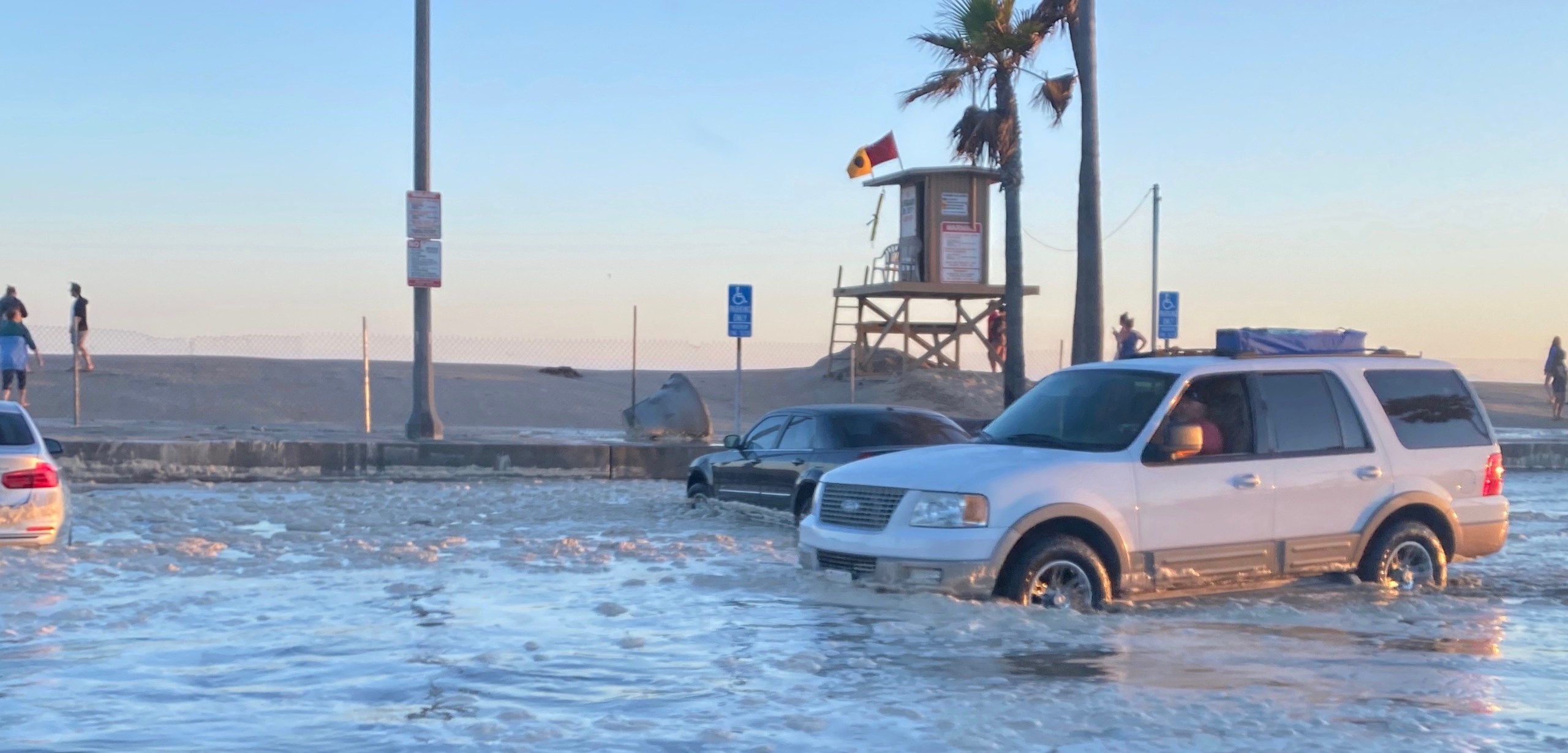 Mayor Will O'Neill of Newport Beach tweeted photos of flooding on July 3, 2020.