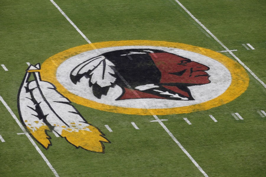 Washington Redskins logo (AP Photo/Alex Brandon, File)