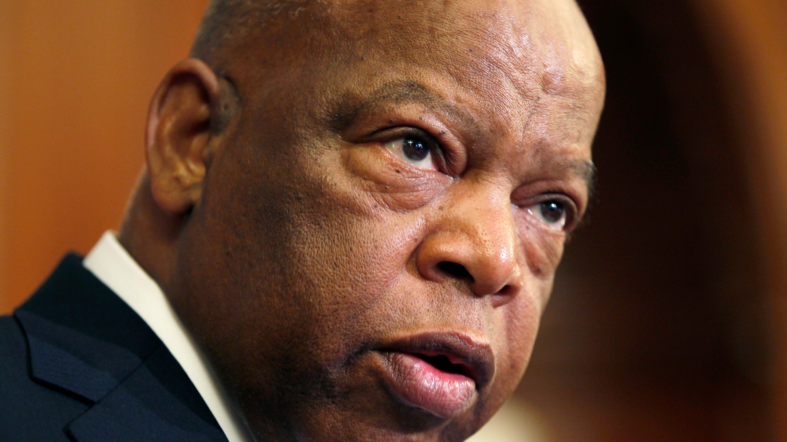 This June 16, 2010 file photo, Rep. John Lewis, D-Ga., participates in a ceremony to unveil two plaques recognizing the contributions of enslaved African Americans in the construction of the United States Capitol on Capitol Hill in Washington. A statue of the late congressman and civil rights leader could soon represent Georgia in the National Statuary Hall of the U.S. Capitol. A bipartisan resolution introduced Wednesday, Jan. 13, 2021 in the Georgia House seeks to replace a statue of Alexander Stephens, a slave owner and vice president of the Confederacy. (AP Photo/Carolyn Kaster, File)