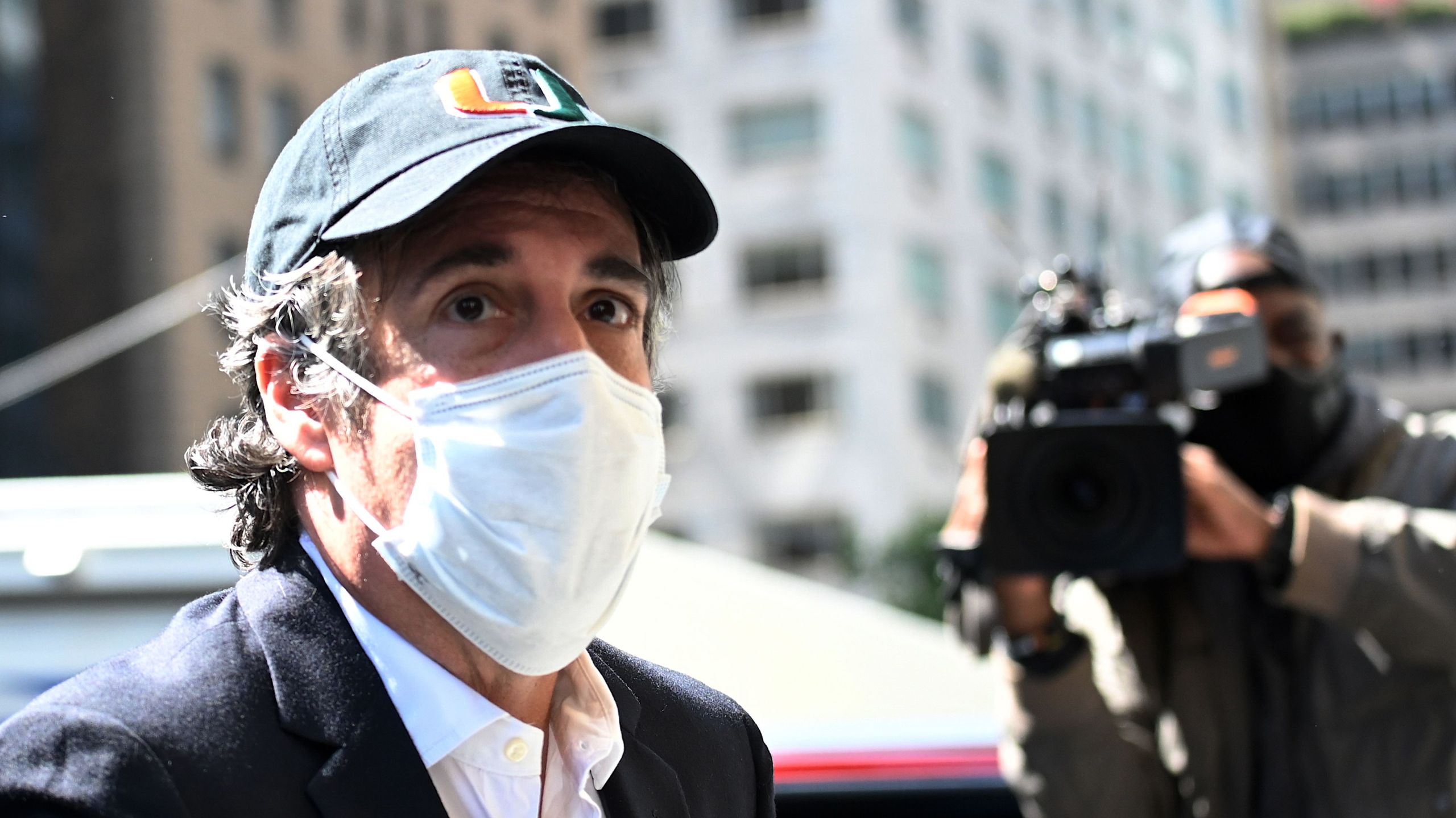 Michael Cohen, President Donald Trump's former personal attorney, arrives at his Park Avenue apartment in New York City on May 21, 2020. (Johannes Eisele / AFP / Getty Images)