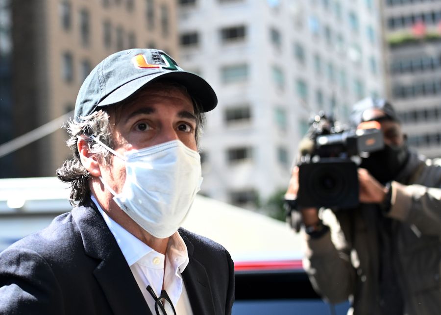 Michael Cohen, President Donald Trump's former personal attorney, arrives at his Park Avenue apartment in New York City on May 21, 2020. (Johannes Eisele / AFP / Getty Images)