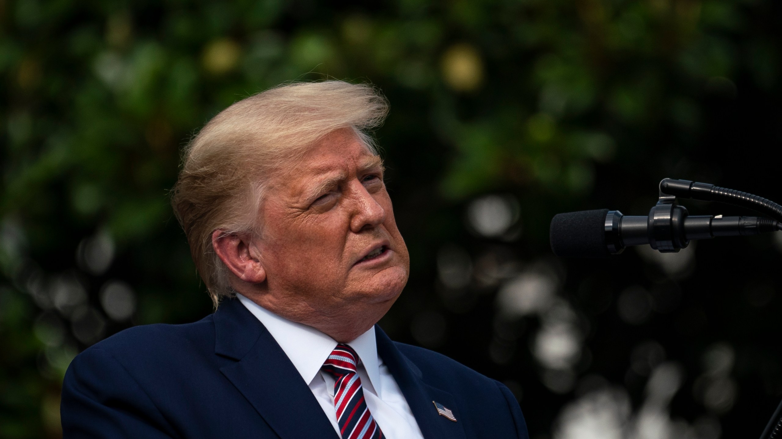 U.S. President Donald Trump speaks during an event about regulatory reform on the South Lawn of the White House on July 16, 2020, in Washington, D.C. (Drew Angerer/Getty Images)