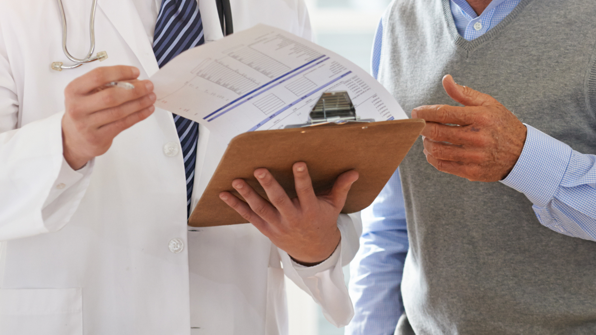 A doctor and patient are seen in this undated file photo. (Getty Images)