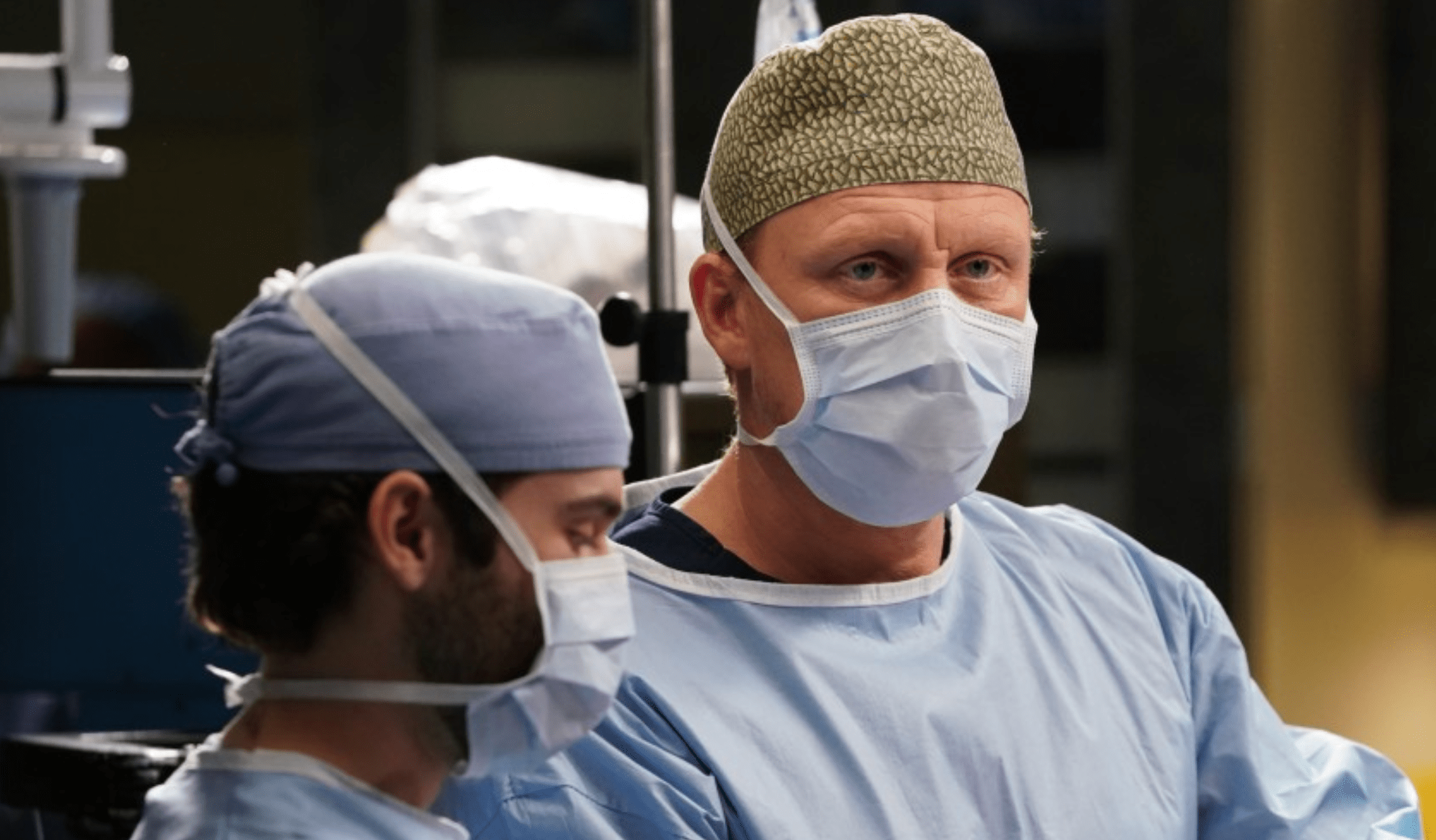 “Grey’s Anatomy” star Kevin McKidd, right, as Dr. Owen Hunt. (Gilles Mingasson / ABC via Los Angeles Times)