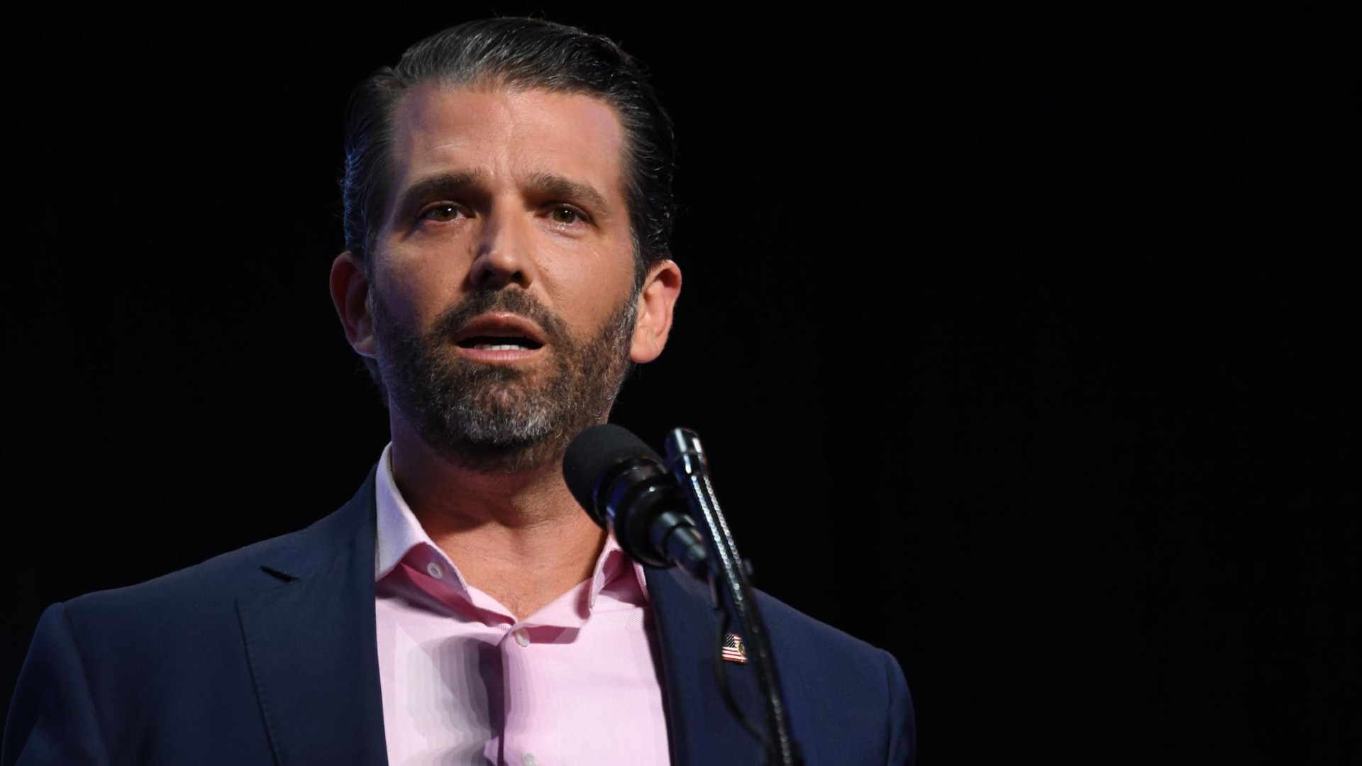 Twitter has limited some functionality on Donald Trump Jr.'s account after he tweeted a video that ran afoul of the company's policies on Covid-19 misinformation, a Twitter spokesperson confirmed to CNN Business on July 28, 2020. (Saul Loeb/AFP/Getty Images)