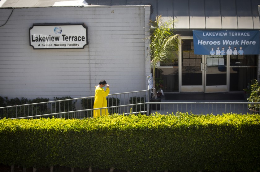 L.A. City Atty. Mike Feuer filed a lawsuit this week accusing Lakeview Terrace nursing home in Westlake of dumping patients and other wrongdoing.(Francine Orr / Los Angeles Times)