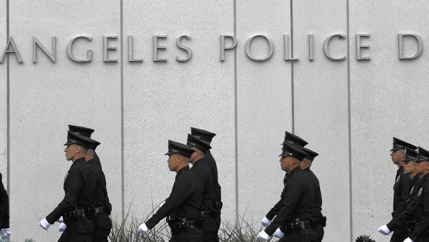 Los Angeles Police Department headquarters. (Brian van der Brug / Los Angeles Times)