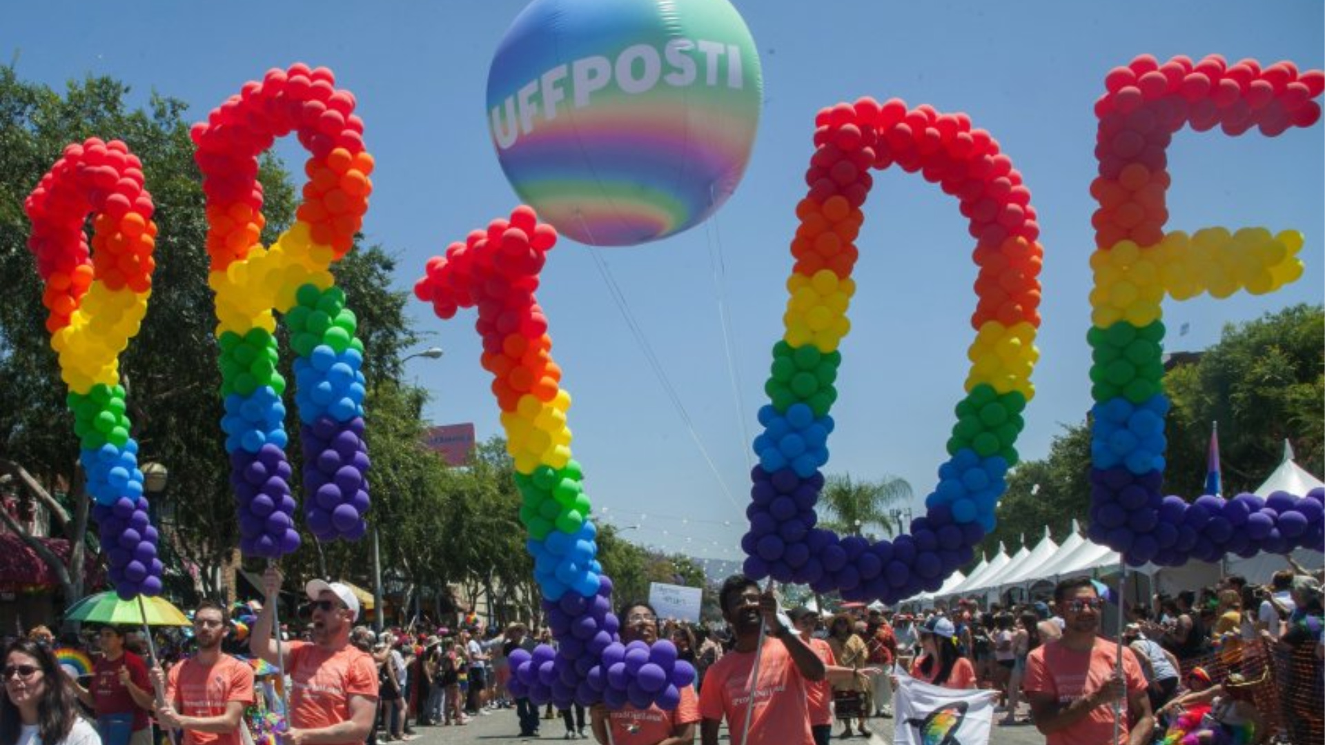 The 2019 LA Pride parade in West Hollywood drew thousands. (Ana Venegas / For The Times)