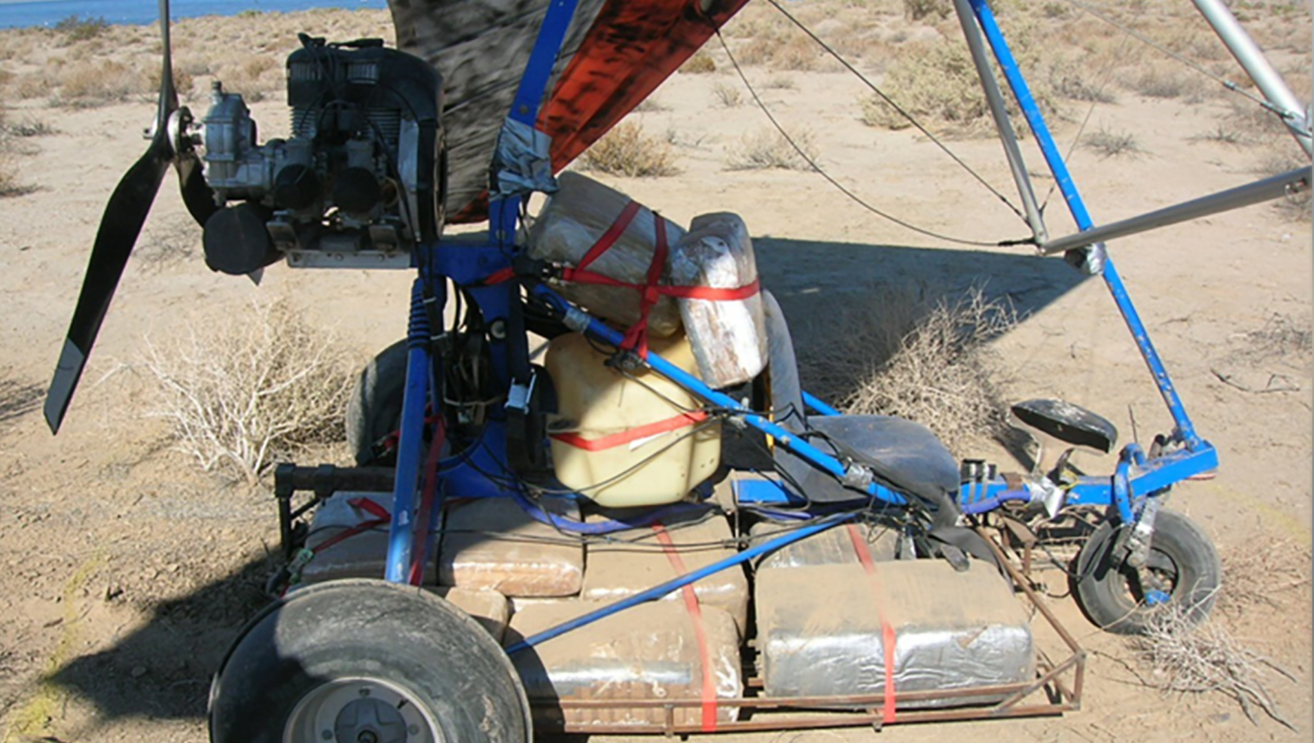 Customs and Border Protection shared this image to show an example of the type of ultralight aircraft intercepted July 11, 2020, by CBP agents.