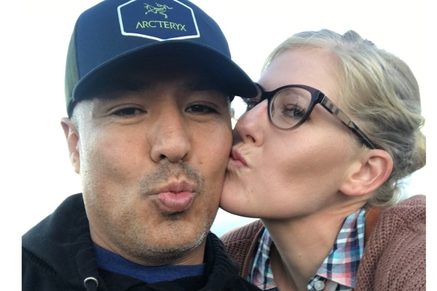 Valentin Martinez is seen with longtime partner Megan Flynn in this undated photo posted on a GoFundMe page on July 24, 2020.