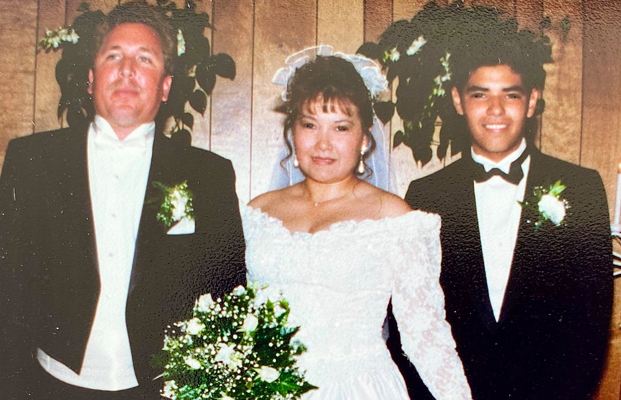 Mayor Robert Garcia tweeted a photo of his stepfather, Greg O’Donnell, and his mother, Gaby O'Donnell, from their wedding day.