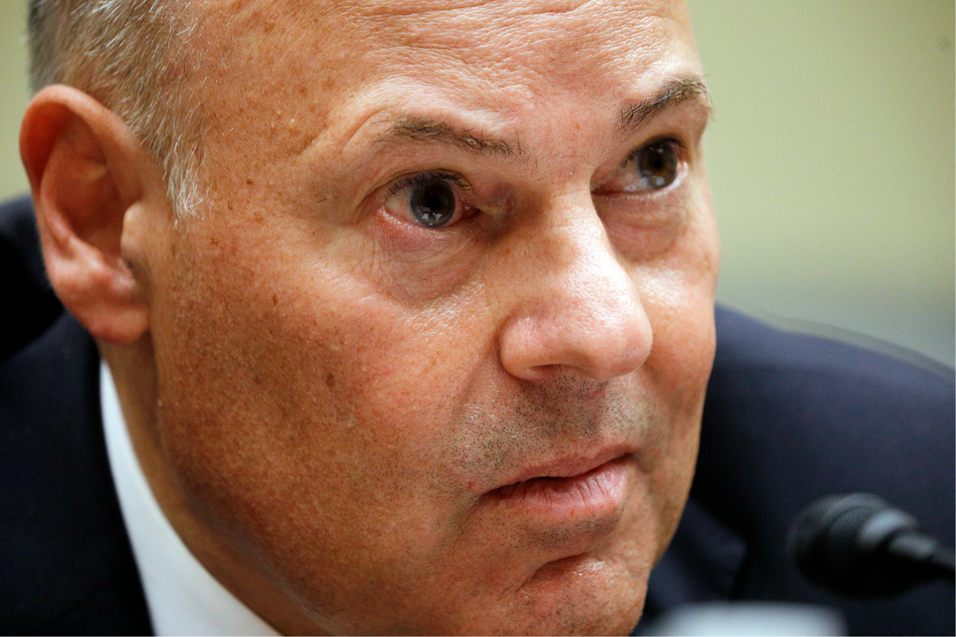 Postmaster General Louis DeJoy testifies before a House Oversight and Reform Committee hearing on the Postal Service on Capitol Hill on Aug. 24, 2020, in Washington. (Tom Brenner/Pool via AP)