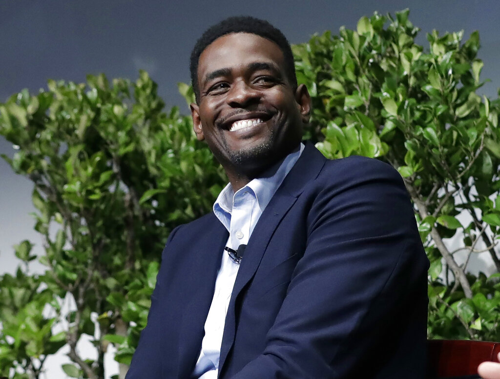 In this Jan. 24, 2017, file photo, former NBA basketball player Chris Webber attends a sports and activism panel entitled "From Protest to Progress: Next Steps" in San Jose, Calif. (AP Photo/Marcio Jose Sanchez, File)