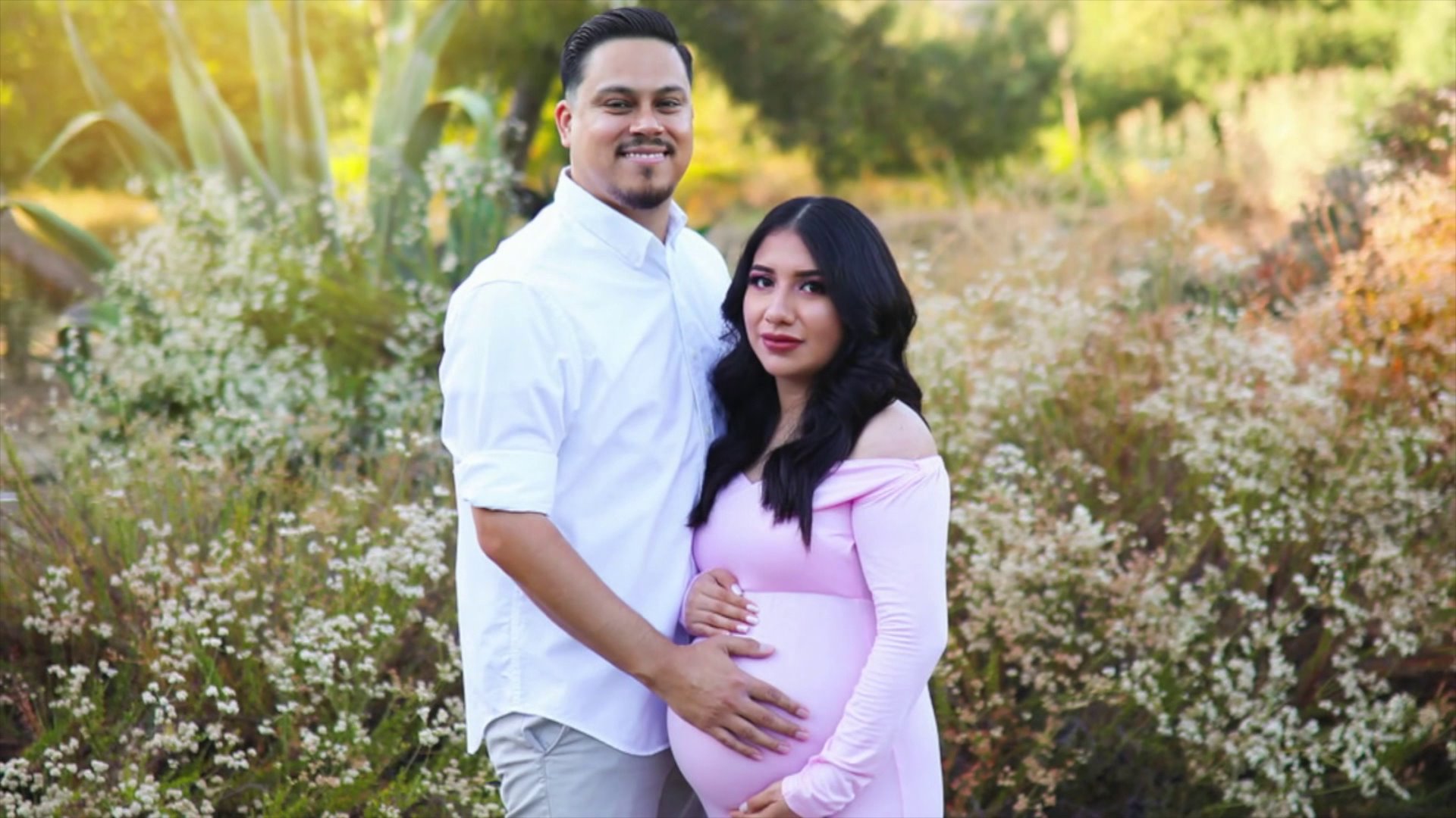 James Alvarez and Yesenia Aguilar are seen in a family photo provided to KTLA.