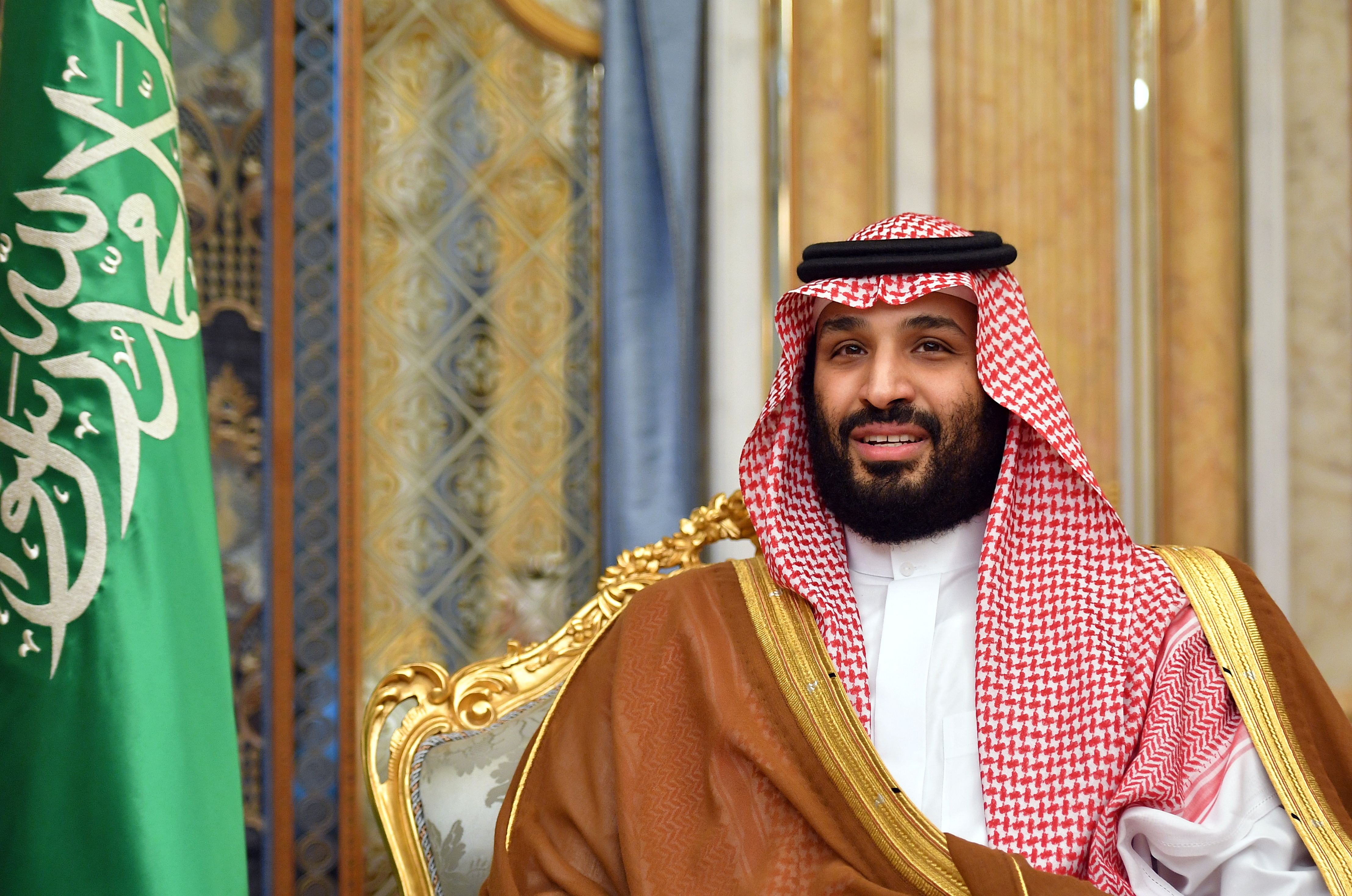 Saudi Arabia's Crown Prince Mohammed bin Salman attends a meeting with the U.S. secretary of state in Jeddah, Saudi Arabia, on Sept. 18, 2019. (MANDEL NGAN/AFP via Getty Images)