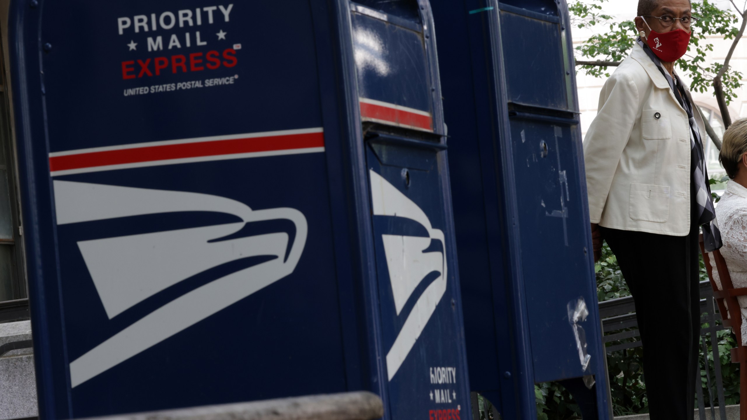 U.S. Rep. Eleanor Holmes Norton (D-DC) participates in a news conference on the U.S. Postal Service outside the Benjamin Franklin Post Office on Aug. 20, 2020, in Washington, D.C. (Alex Wong/Getty Images)