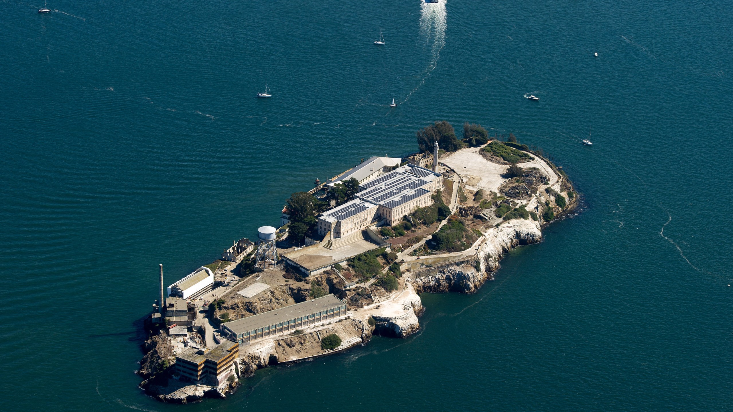 Alcatraz is seen in San Francisco, California on October 9, 2015. (Josh Edelson/AFP via Getty Images)