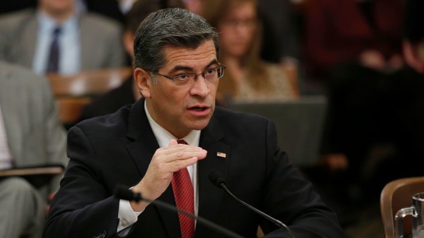 California Atty. Gen. Xavier Becerra is seen in a file photo.(Gary Coronado / Los Angeles Times)