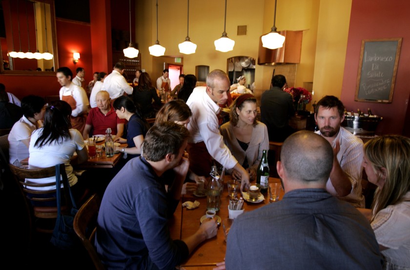 Pizzeria Mozza in Los Angeles is seen in this undated photo. (Christine Cotter / Los Angeles Times)