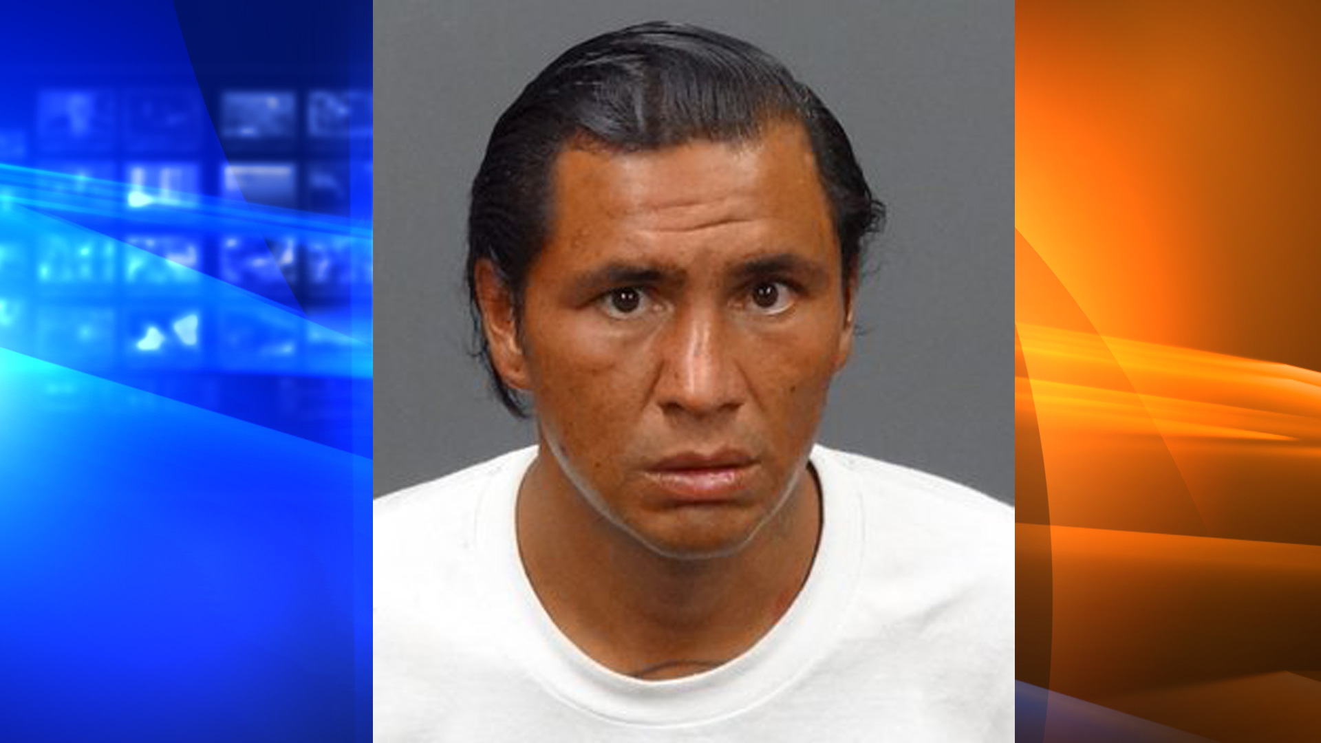 Edger Morelos is seen in a booking photo released by the Irwindale Police Department on Aug. 10, 2020.