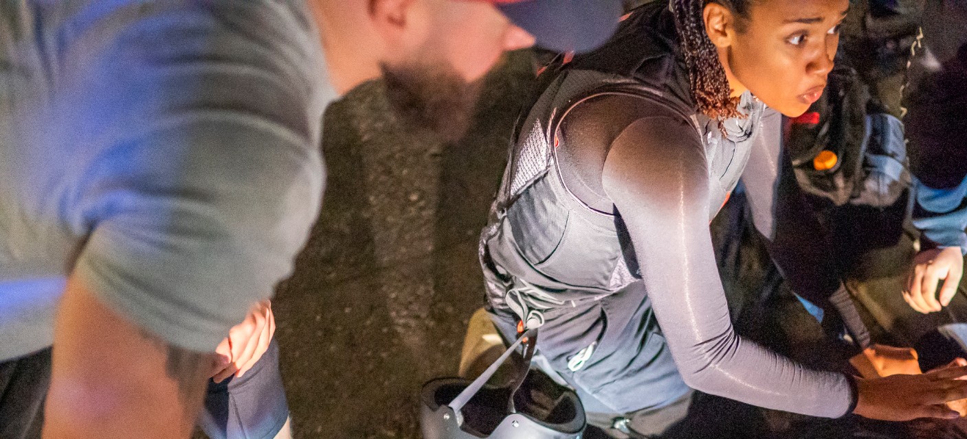 Street medics and protesters help to treat a man who was shot near a pro-Trump rally on Aug. 29, 2020, in Portland, Oregon. Far left counter-protesters and pro-trump supporters clashed that afternoon as a parade of cars carrying right wing supporters made their way from nearby Clackamas to Portland. (Nathan Howard/Getty Images)